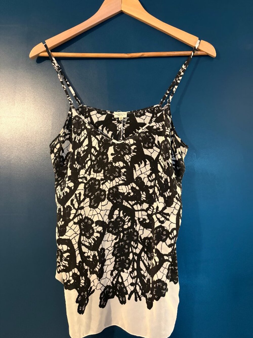 Wilfred silk lace print camisole M